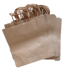 29. Kraft paper bags –Twisted handle -  No bottom base  10 x 11