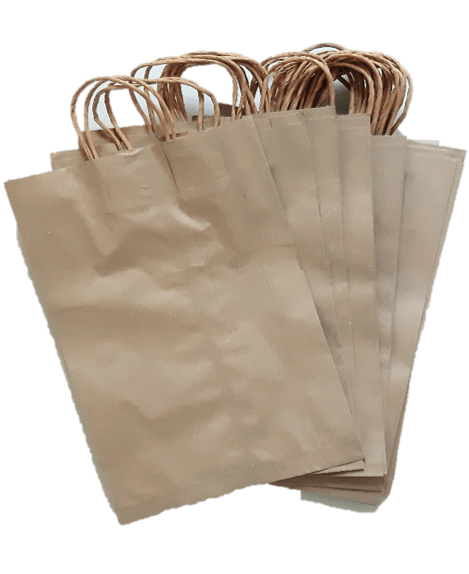 29. Kraft paper bags –Twisted handle -  No bottom base  15 x 20