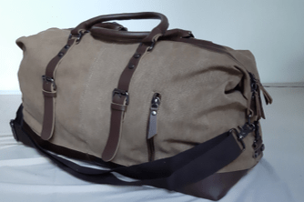 Canvas travel bag brown