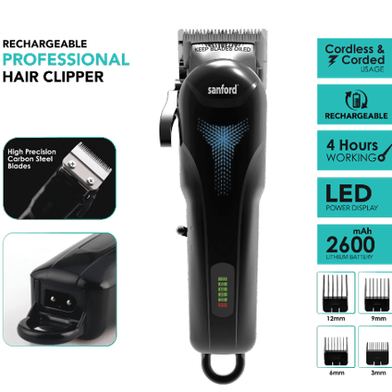 Cordless Rechargeable Hair Clipper (men)